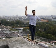 France Tightrope Eiffel Tower