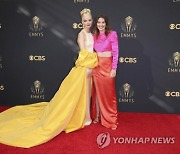 73rd Emmy Awards - Step and Repeat on Red Carpet