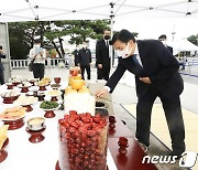 '임진각 방배단 찾은 황교안'