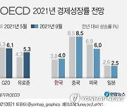 [그래픽] OECD 2021년 경제성장률 전망