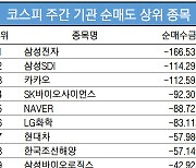 코스피 주간 기관 순매도 1위 '삼성전자'