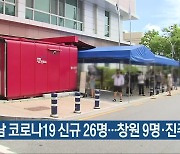 경남 코로나19 신규 26명..창원 9명·진주 6명