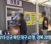 코로나19 신규 확진 대구 41명·경북 28명