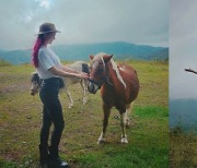 '-11kg' 오정연, 가죽바지 입고 늘씬 카우걸 변신 "알프스 아니고 강원도"