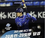 구자욱, 시즌 1호 20-20 클럽 가입