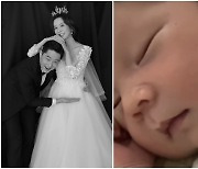 '지누♥' 임사라, 생후 1개월 아들 공개..벌써 코가 오뚝 "이름은 아직"