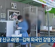 경남 신규 46명..김해 외국인 감염 잇따라
