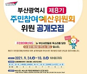 부산시, 제8기 주민참여예산위원회 위원 공개모집..44명·2년 활동