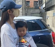 '정조국♥' 김성은, 막내 아들과 데이트.."잠에 져버려 못 즐겨"
