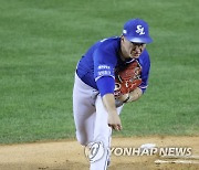 역투하는 삼성 선발 뷰캐넌