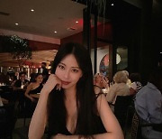 '류성재♥' 한예슬, 가족들과 함께 LA레스토랑 '단란한 한때'