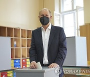 연방하원 총선 투표하는 슐츠 독일 사민당 총리 후보