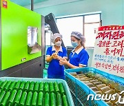 '재자원화' 실천 중인 평양화장품공장 노동자들