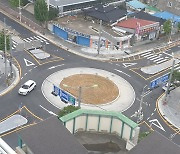 고창읍 KT앞 사거리 회전교차로 준공..상습 정체 구간 해소
