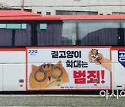 경기도, 공공버스 활용 '길고양이 학대 방지' 홍보 강화