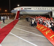 중국, 멍완저우 레드카펫 환영식.."미국에 승리" 선전전