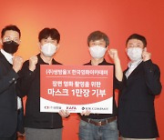 쌍방울, 한국영화아카데미에 마스크 1만장 기부..안전 방역 지원