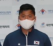 김우진 '세계선수권대회 3관왕 하고 왔어요'