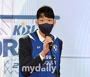 [MD포토] 이원석 '2021 KBL 신인드래프트 전체 1순위로 서울삼성'