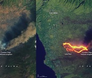 [지구를 보다] 마치 폭탄 맞은듯..우주에서 본 라팔마섬 화산 폭발