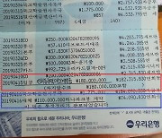 카드값 99만원, 간병비 46만원.. 尹, 부친 집 매매 논란에 통장 통째 공개