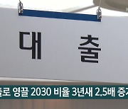 "대출로 영끌 2030 비율 3년새 2.5배 증가"