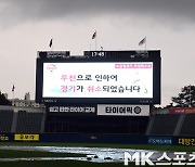 LG-롯데전 '우천으로 경기 취소' [MK포토]