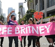 '브리트니 스피어스에게 자유를' 시위하는 팬들