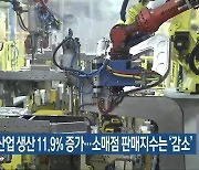 8월 전북 산업 생산 11.9% 증가..소매점 판매지수는 '감소'
