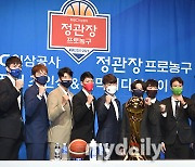 [MD포토] KBL 10개구단 선수들 '우승을 위해'