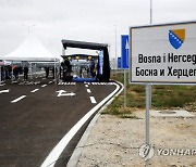 CROATIA  BOSNIA AND HERZEGOVINA BORDER BRIDGE