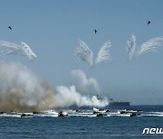 '실전 같은 육해공 합동상륙작전'