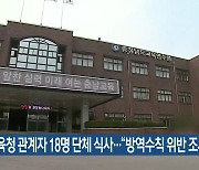 충남교육청 관계자 18명 단체 식사.."방역수칙 위반 조사"