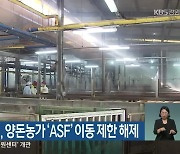 인제·홍천·고성, 양돈농가 'ASF' 이동 제한 해제