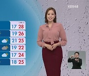 [뉴스9 날씨] 밤사이 중부·전북 비..오전부터 맑아져
