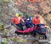 연휴 첫날부터 강원 산악사고 잇따라..발목 삐고, 전신 경련