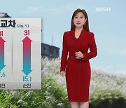 [광장 날씨] 오늘 오전부터 차차 맑아져..일교차 큰 날씨