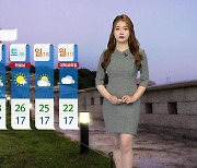 [날씨] 내일 흐리고 중북부 비..중부 지방 돌풍