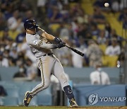 Brewers Dodgers Baseball