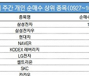 코스피 주간 개인 순매수 1위 '삼성전자'