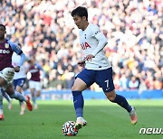 '손흥민 1도움·자책골 유도' 토트넘, 애스톤 빌라에 2-1 승..3연패 탈출