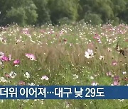 대구·경북 늦더위 이어져..대구 낮 29도