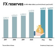 S. Korea's FX reserves hit record high in Sept. on higher foreign asset profit