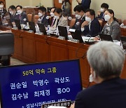 국감 사흘째..野 '대장동 50억 클럽' 명단 공개