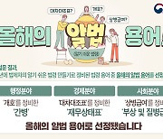 법제처, '올해의 알기 쉬운 법령 용어' 선정