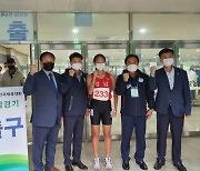 함양제일고 박연주 선수, 전국체전 400m 허들 '금메달'