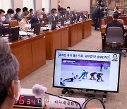 국회 문체위 국감..심석희 고의 충돌 의혹 관련 질의