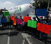 [사진] 멕시코 "LPG 가격 인상 철회하라" 시위