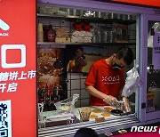 '오징어게임' 달고나 파는 중국 가게