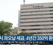 대구시 과오납 세금, 4년간 350억 환급